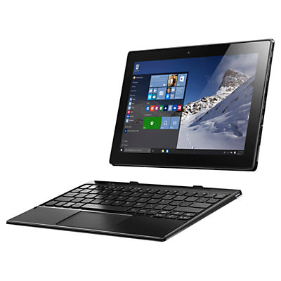 Lenovo Miix 310 Tablet with Detachable Keyboard, Intel Atom, 2GB RAM, 32GB eMMC, 10.1 Touch Screen, Wi-Fi, Silver